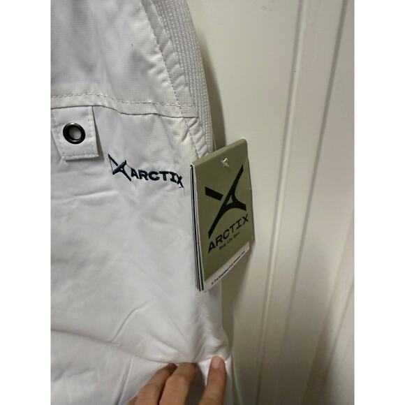 Arctix Kids Insulated White Snow Bib Overalls, Size Large Husky - Picture 7 of 8